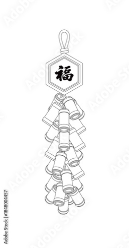 矢量新年烟花爆竹喜庆鞭炮热闹
