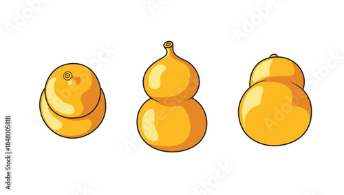 新年传统国风喜庆富贵矢量葫芦
