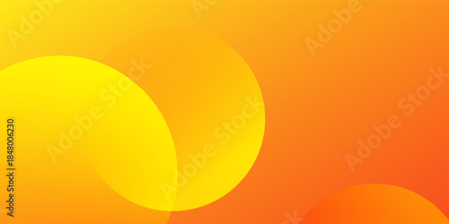 Abstract modern yellow and orange gradient circle. Perfect for Wallpaper, Banner, Background, Card, Book Illustration, landing page, gift, cover, flyer, report, business, social media