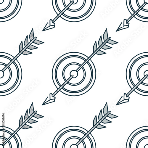  Ice Sculpted Bullseye With Dynamic Upward Arrow  SVG Vector Illustration