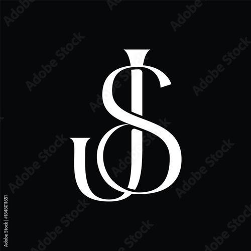 Initial letter JS logo design