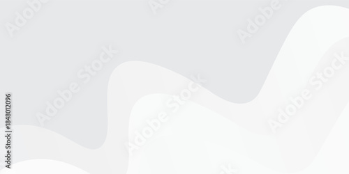 Abstract white and light gray wave modern soft luxury texture with smooth and clean vector subtle background illustration.