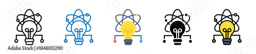Innovation multiple style icons set design vector illustration. 