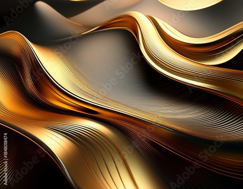 abstract flowing lines create a modern and elegant background with a smooth and glossy surface texture