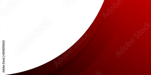 Abstract red color background. Dynamic shapes composition. Modern template for social media banner