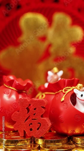 Year of the Horse Chinese New Year video footage