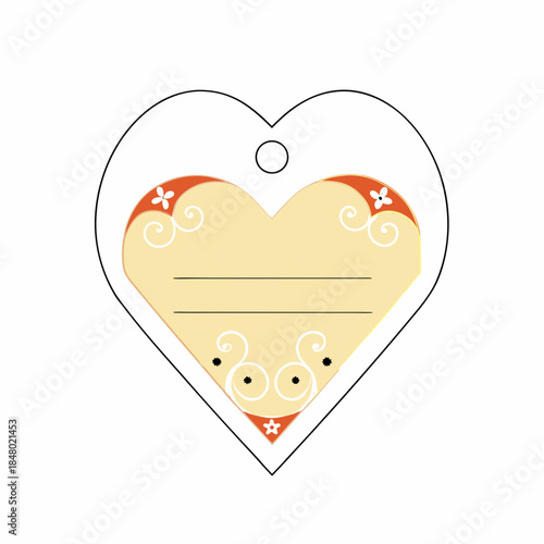Heart Shaped Price Tag Design Vector Valentine C Vector Design 14