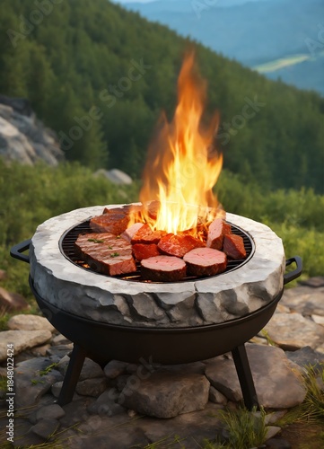 cooking on the grill