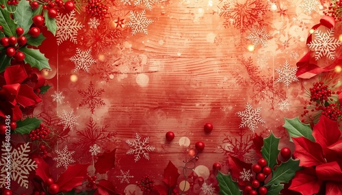 Wallpaper Mural grunge floral background Torontodigital.ca