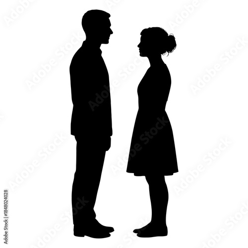 Children and kids playing together happily silhouette