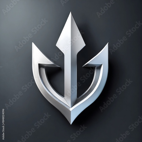 arrow icon on metal