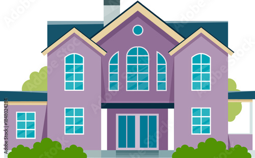 Residential house building illustrating real estate ownership concept