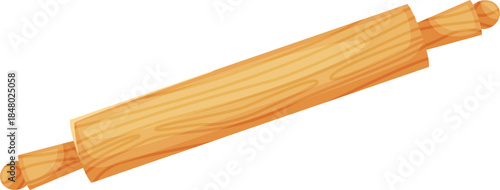 Wooden rolling pin kitchen tool for baking and cooking