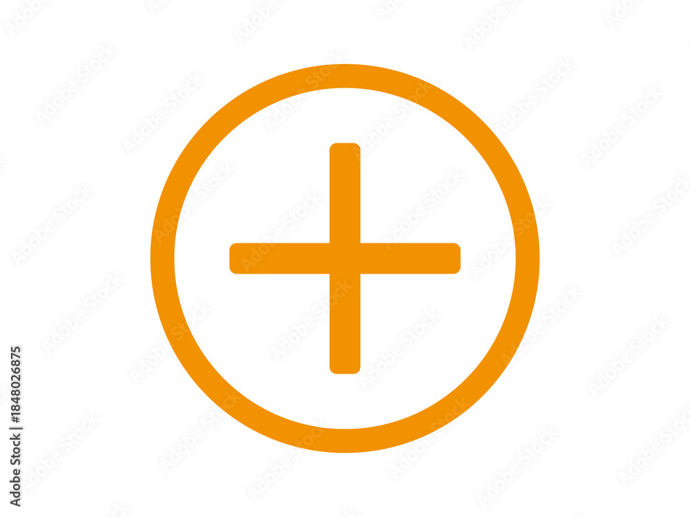 Obraz premium Plus Icon for Add Create and Expand Actions