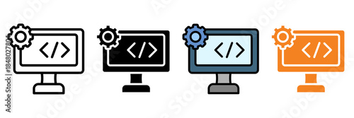 innovation Icon Set Multiple Style Collection. 3D Printing, Blueprint, Bolt, Brain, Calculator, Chain, Clipboard, Clock, Code, Compass, DNA, Gear, Globe, Graph, Handshake, Innovation Hub, Laptop, Lig