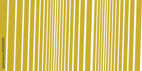 Yellow Slash line on white background. Vector illustration. Modern border. Vertical lines. An illustration of colorful layers. Golden background from wrapping paper for gift with striped pattern. 