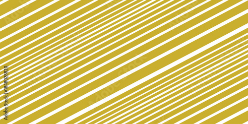 Yellow Slash line on white background. Vector illustration. Modern border. Vertical lines. An illustration of colorful layers. Golden background from wrapping paper for gift with striped pattern. 