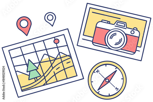 Augmented Reality Interface Elements Illustration  (2) Vector Icon