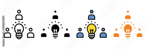 innovation Icon Set Multiple Style Collection. 3D Printing, Blueprint, Bolt, Brain, Calculator, Chain, Clipboard, Clock, Code, Compass, DNA, Gear, Globe, Graph, Handshake, Innovation Hub, Laptop, Lig