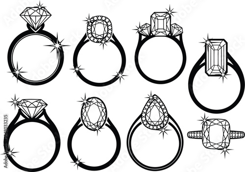 Beautiful diamond ring designs for engagement and wedding