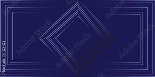 Abstract lines on dark background. Geometric line art design. Modern luxury template. Suitable for presentation, banner, cover, web, flyer, poster, brochure. Vector illustration