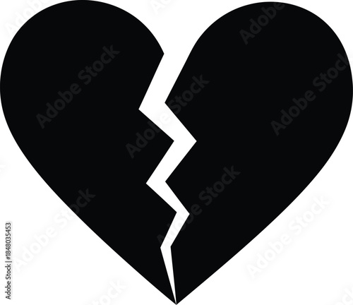 Broken heart symbolizing heartbreak and sorrow