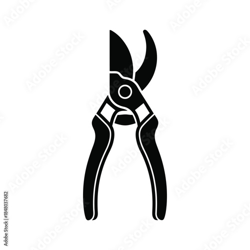 Professional Gardening Pruning Shears or Secateurs Hand Tool Icon