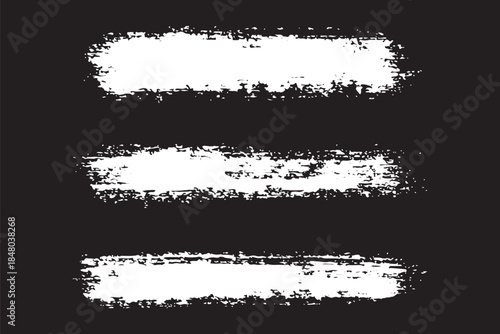 Vector brush streaks pack marker ink strokes grunge