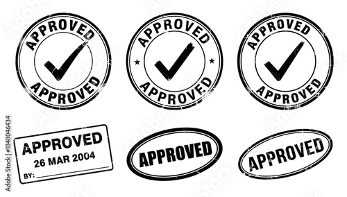 Set of approved stamp seals