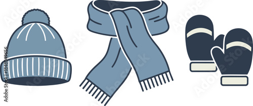 A simple flat vector illustration of a black mug filled with hot chocolate and three white marshmallows, with steam rising.