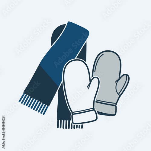 A simple flat vector illustration of a black mug filled with hot chocolate and three white marshmallows, with steam rising.