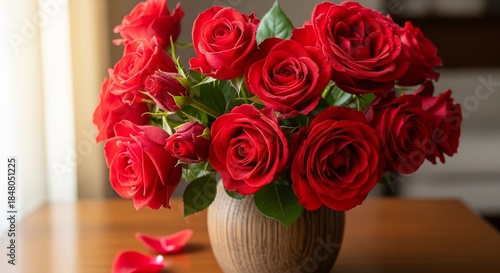 red rose and gift box