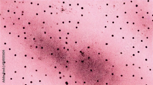 Texture with holes on pink surface