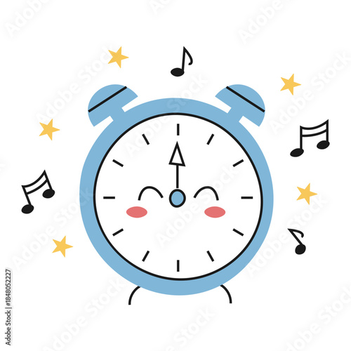 alarm clock and notes