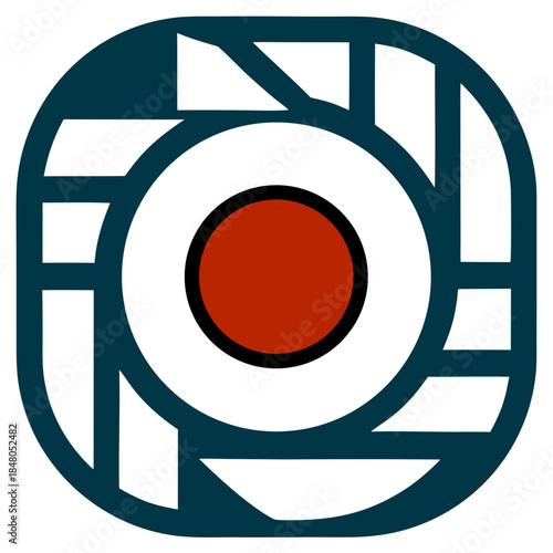 Geometric Camera Logo Inspired by Instagram