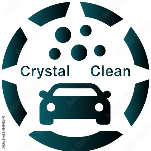 Crystal Clean Car Wash Circular Logo