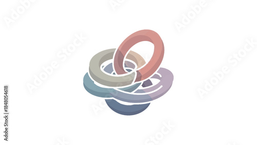 Stacked colorful rubber bands in a circular arrangement illustrating elasticity and flexibility