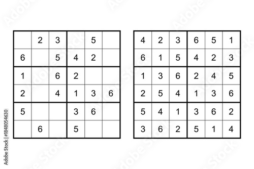 Printable Classic Sudoku Logic Puzzle Grid for Brain Training and Mental Exercise