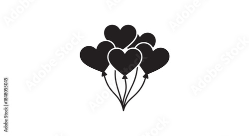 Heart made of flowers vector illustration for Valentine's Day celebration