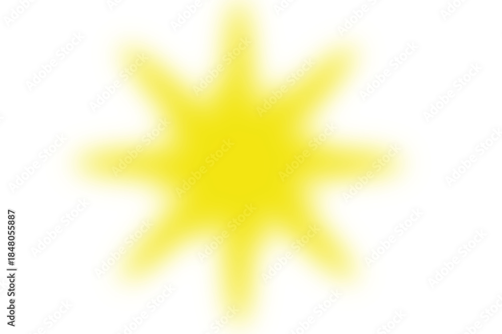 Obraz premium Yellow snowflake on transparent background with golden design