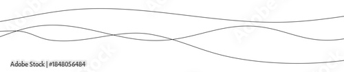 Thin curved wavy lines