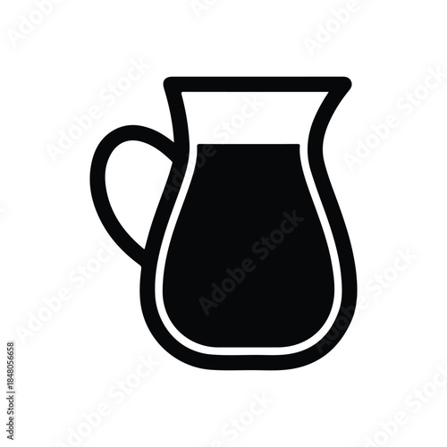 Jug, food, milk glass, breakfast icon