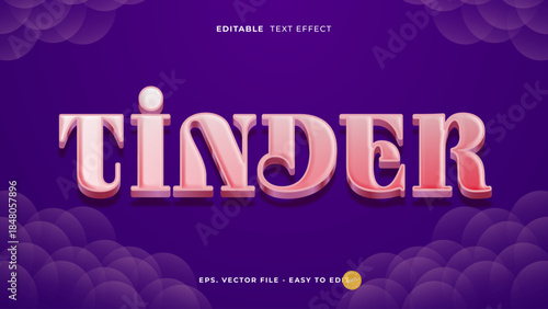 Glossy Pink Romantic Tinder Editable Text Effect