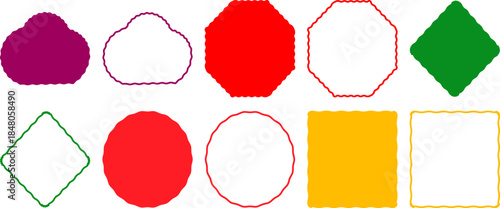 Colorful Shapes Collection with Geometric and Organic Forms