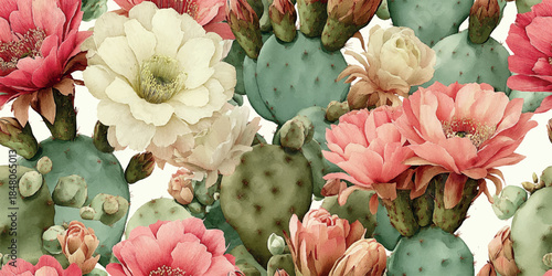 Cute red pandas with blue bubble tea and boba pearls seamless pattern for children's textiles, nursery decor, wallpapers, packaging, stationery, wrapping paper, and animal branding