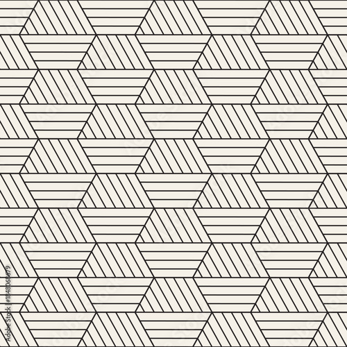 Vector seamless pattern. Modern stylish abstract texture. Repeating geometric tiles