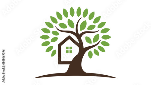 Tree house illustration Vector