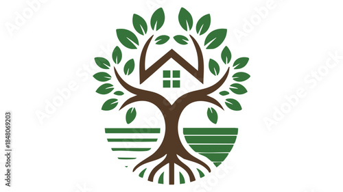 Sustainable living symbol Vector