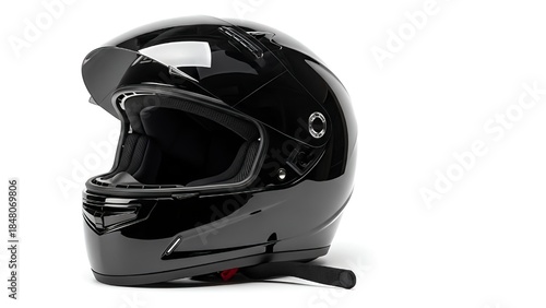 black helmet isolated on white background