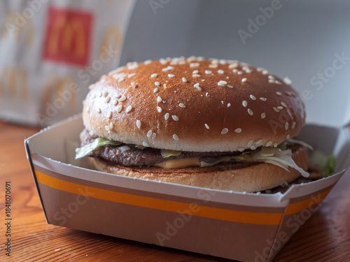 Classic Fast Food Burger Delight